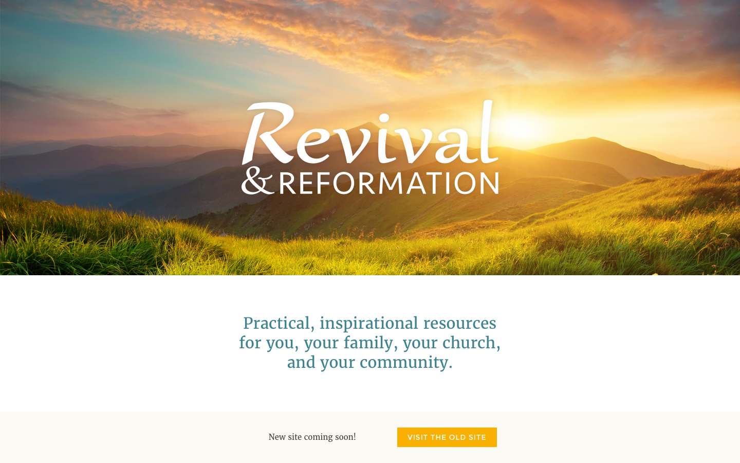 170109 Revivalandreformation Landingpage Png 170109 Revivalandreformation Landingpage Png